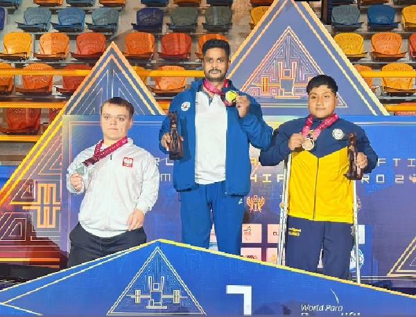india s vinay wins gold medal at powerlifting world championship