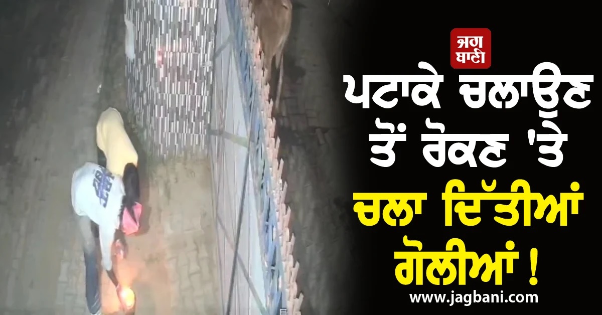 ਪਟਾਕੇ ਚਲਾਉਣ ਤੋਂ ਰੋਕਣ 'ਤੇ ਪੈ ਗਿਆ ਰੌਲਾ! ਬੰਦੇ ਦੀ ਲੱਤ 'ਚ ਮਾਰ'ਤੀ ਗੋਲੀ