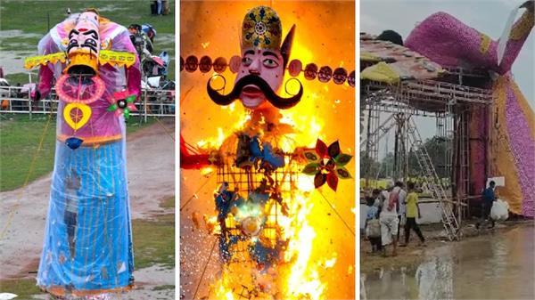 ravana effigy burnt melted vijayadashami celebrated across country