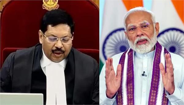 pm modi speaks to chief justice gavai