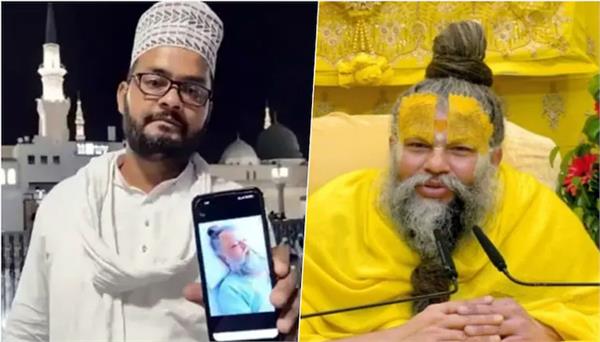 man in medina prays for premanand maharaj health