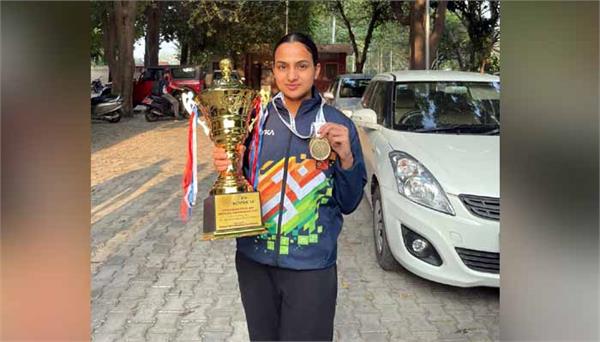 mansa daughter wins gold medal in pistol shooting