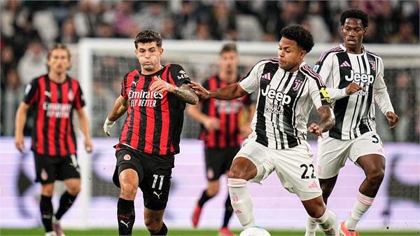 serie a football tournament juventus held ac milan to a draw