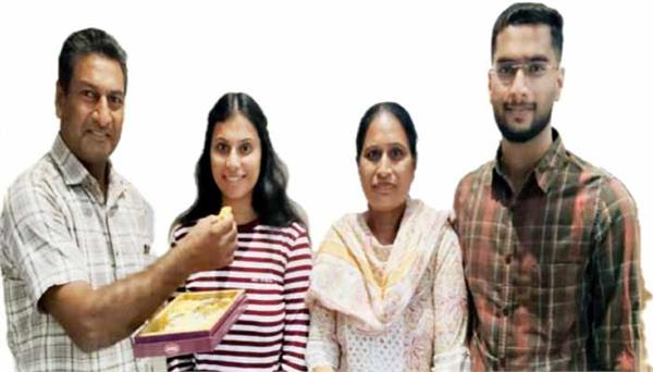 shifali got first rank in punjab in upsc scientist examination