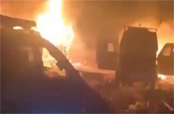 massive explosion near nowgam police station in srinagar