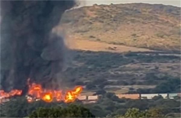 train derails  then a massive explosion