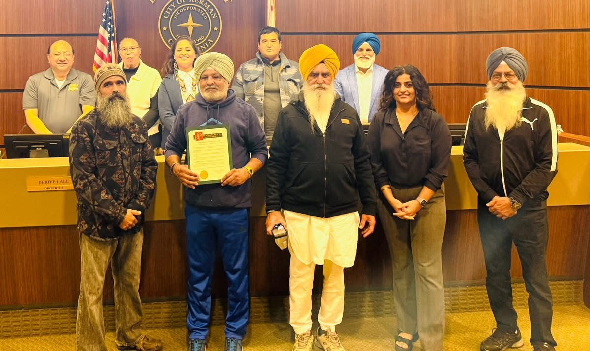 ਕਰਮਨ ਸਿਟੀ ਕੌਂਸਲ ਨੇ ਨਵੰਬਰ ਮਹੀਨੇ ਨੂੰ ਸਿੱਖ ਹੈਰੀਟੇਜ ਵਜੋਂ ਐਲਾਨਿਆ