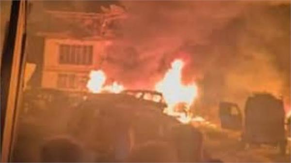 major explosion at nowgam police station in srinagar