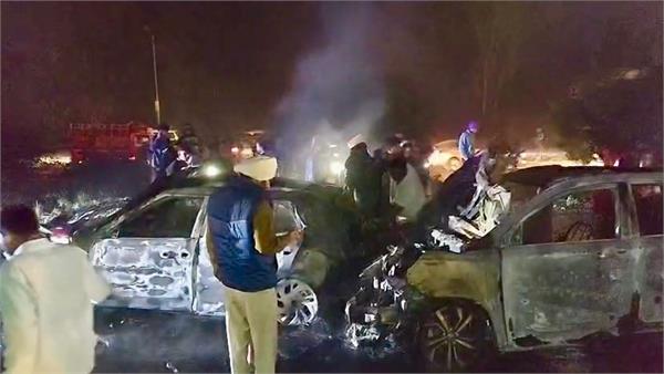 powerful explosion on national highway in phagwara