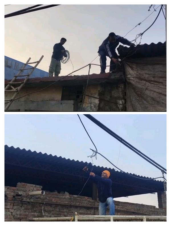 powercom officials raided 18 dairies located on tajpur road