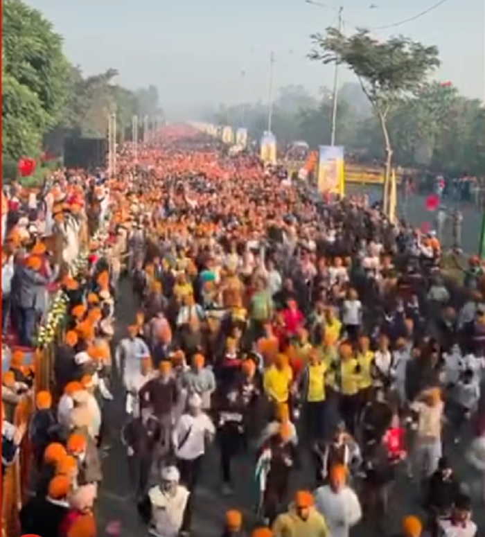 ਸ੍ਰੀ ਗੁਰੂ ਤੇਗ ਬਹਾਦਰ ਜੀ ਦੇ 350ਵੇਂ ਸ਼ਹੀਦੀ ਪੁਰਬ ''ਤੇ ਕਰਨਾਲ ''ਚ ਕਰਵਾਈ ਗਈ ''ਹਿੰਦ ਦੀ ਚਾਦਰ'' ਦੀ ਦੌੜ