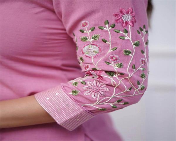 fashion  world  thread embroidery kurti