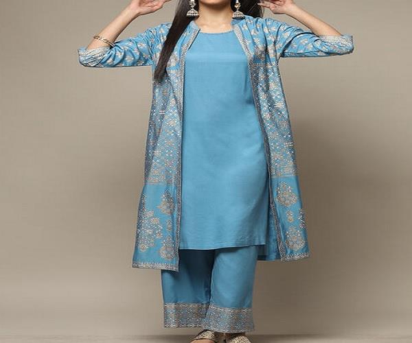 young girls  stylish look  three piece set