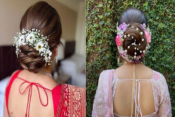 saree  young women  hairstyle