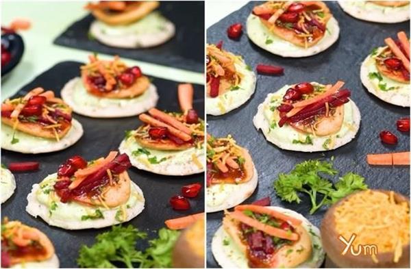 dahi bhalla papadi bites  recipe