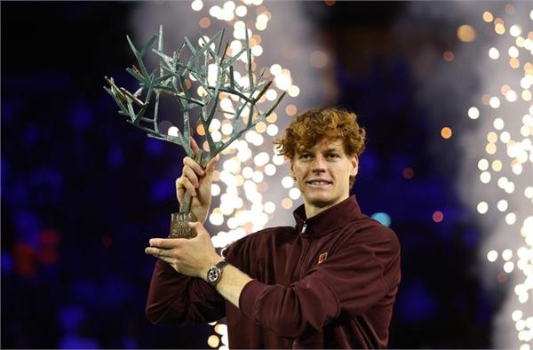 sinner wins paris masters title