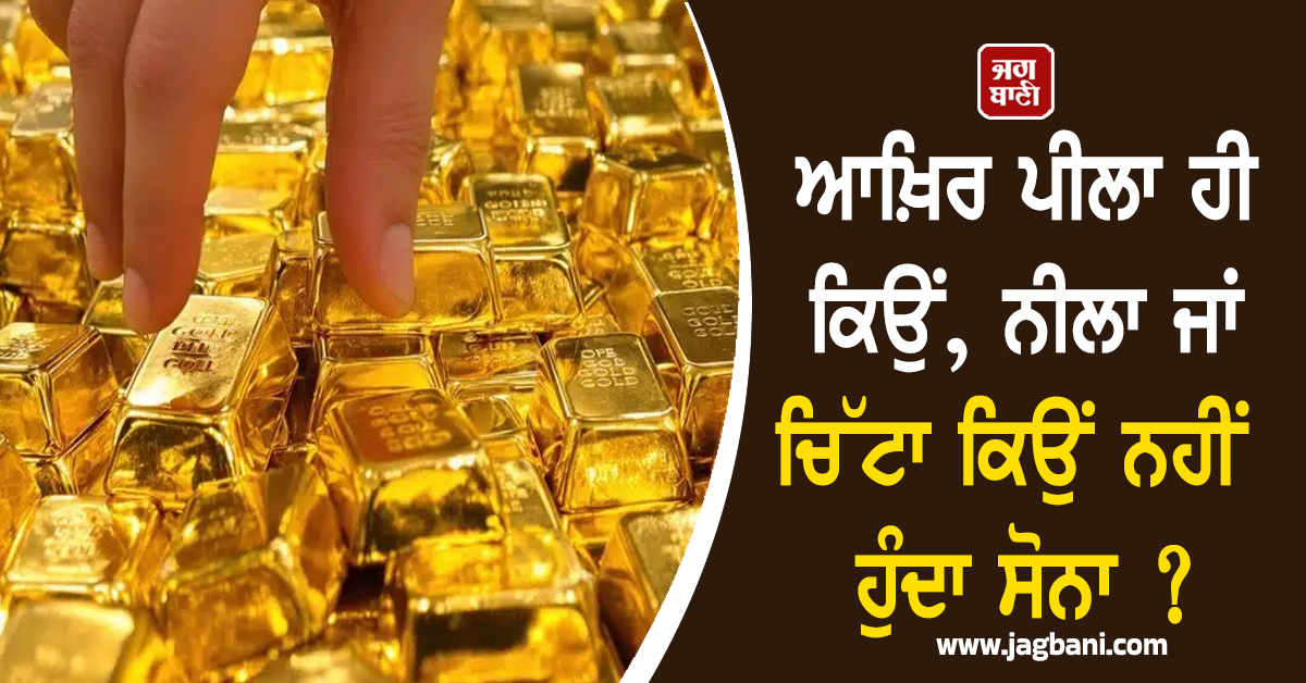 ਆਖ਼ਿਰ ਪੀਲਾ ਹੀ ਕਿਉਂ, ਨੀਲਾ ਜਾਂ ਚਿੱਟਾ ਕਿਉਂ ਨਹੀਂ ਹੁੰਦਾ ਸੋਨਾ ? ਜਾਣੋ ਕੀ ਹੈ ਇਸ ਪਿੱਛੇ ਦਾ ਵਿਗਿਆਨ