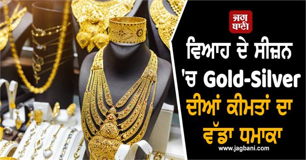 big explosion in gold and silver prices during wedding season