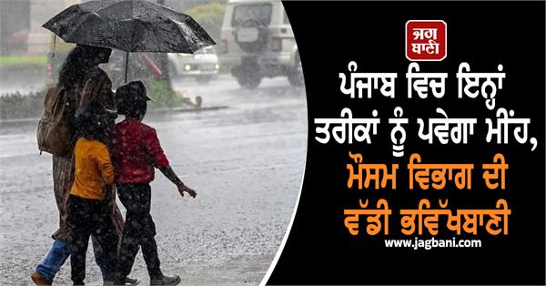 meteorological department punjab rain