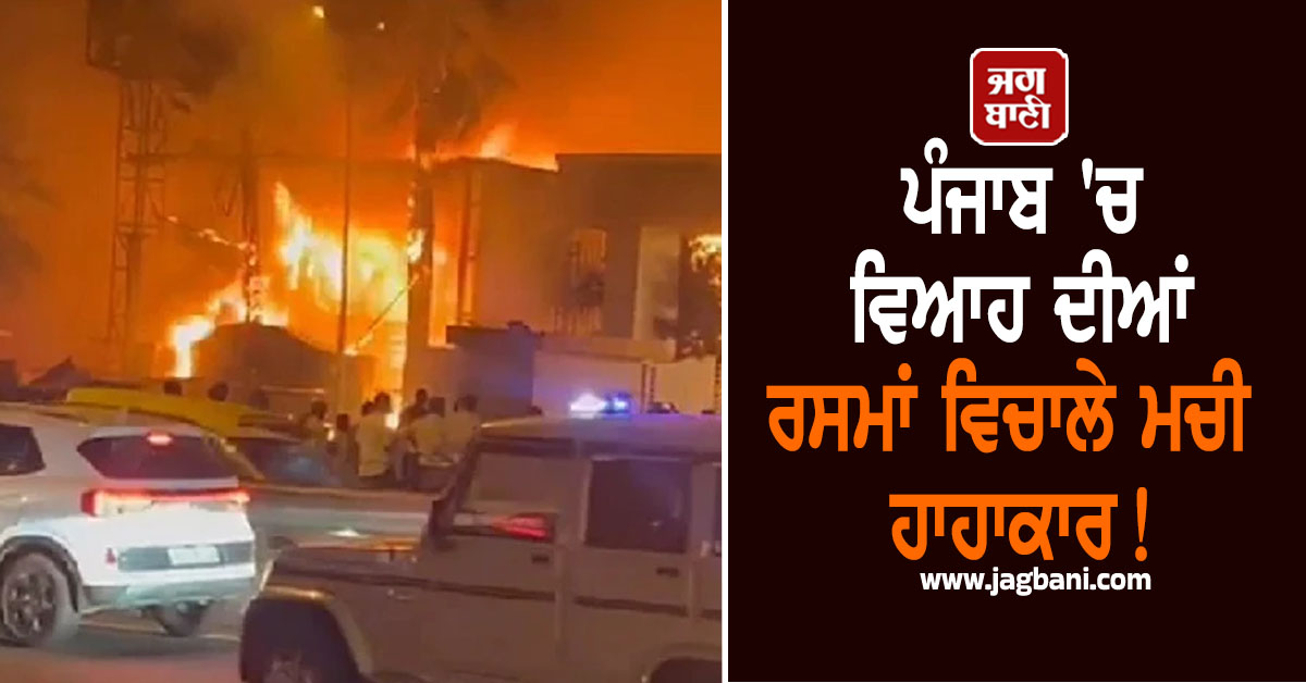 ਪੰਜਾਬ 'ਚ ਵਿਆਹ ਦੀਆਂ ਰਸਮਾਂ ਵਿਚਾਲੇ ਮਚੀ ਹਾਹਾਕਾਰ! ਪੈਲਸ 'ਚੋਂ ਬਾਹਰ ਦੌੜਨ ਲੱਗੇ ਲੋਕ