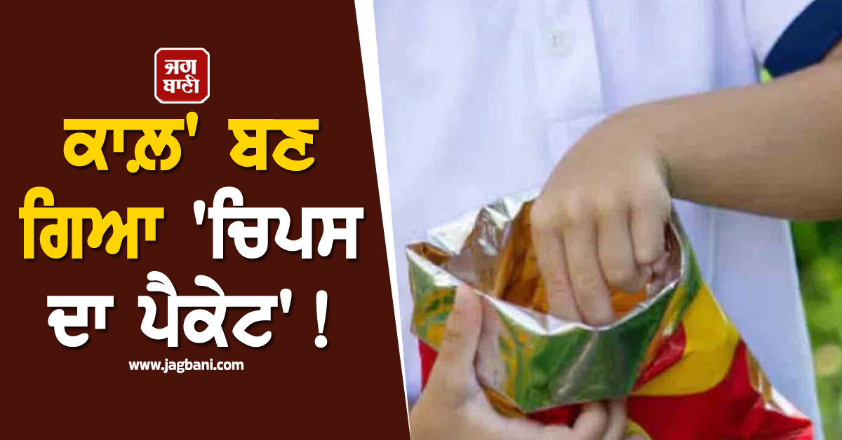'ਕਾਲ਼' ਬਣ ਗਿਆ 'ਚਿਪਸ ਦਾ ਪੈਕੇਟ' ! ਬੱਚਿਆਂ ਨੂੰ 'ਚੀਜੀ' ਦਿਵਾਉਣ ਤੋਂ ਪਹਿਲਾਂ ਮਾਪੇ ਜ਼ਰੂਰ ਪੜ੍ਹਨ ਇਹ ਖ਼ਬਰ