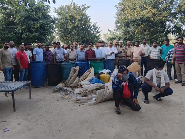 excise department seizes 8100 kg of liquor