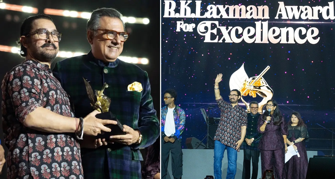 ਆਮਿਰ ਖਾਨ ਬਣੇ RK ਲਕਸ਼ਮਣ ਪੁਰਸਕਾਰ ਫਾਰ ਐਕਸੀਲੈਂਸ ਪ੍ਰਾਪਤ ਕਰਨ ਵਾਲੇ ਪਹਿਲੇ ਅਦਾਕਾਰ