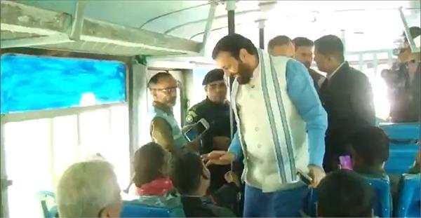 haryana cm saini bus