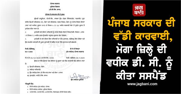 punjab government dc suspended