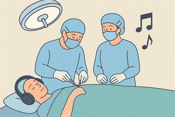playing music during surgery reduces the need for anesthesia