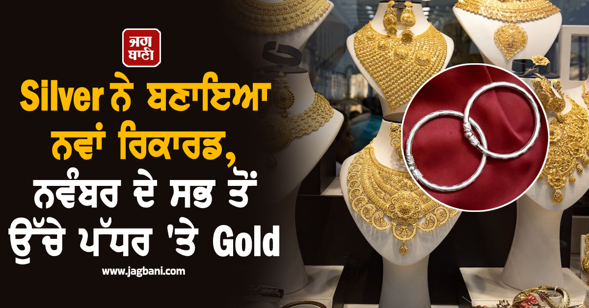 Silver ਨੇ ਬਣਾਇਆ ਨਵਾਂ ਰਿਕਾਰਡ, ਨਵੰਬਰ ਦੇ ਸਭ ਤੋਂ ਉੱਚੇ ਪੱਧਰ ''ਤੇ Gold; ਜਾਣੋ ਵਾਧੇ ਦਾ ਕਾਰਨ