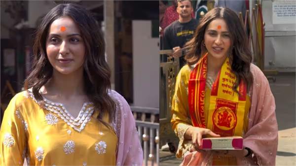 rakul preet singh visits siddhivinayak temple