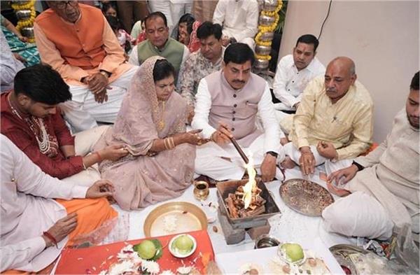 cm mohan s son s wedding