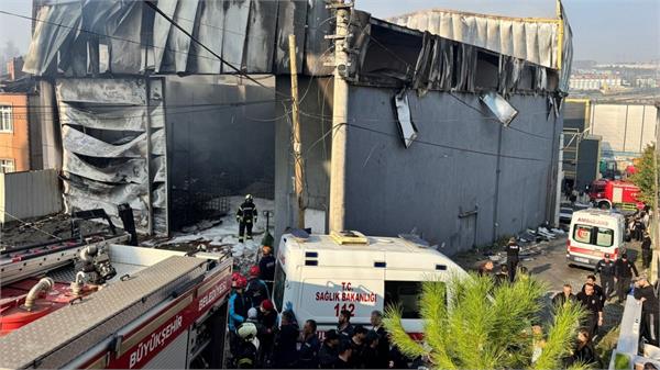 fire at perfume warehouse in turkey