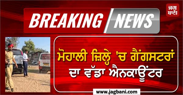 major encounter of gangsters in mohali district