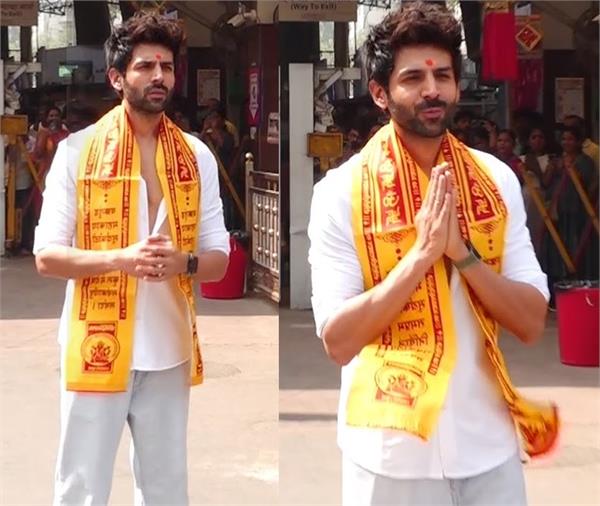 kartik aaryan visits siddhivinayak temple on birthday