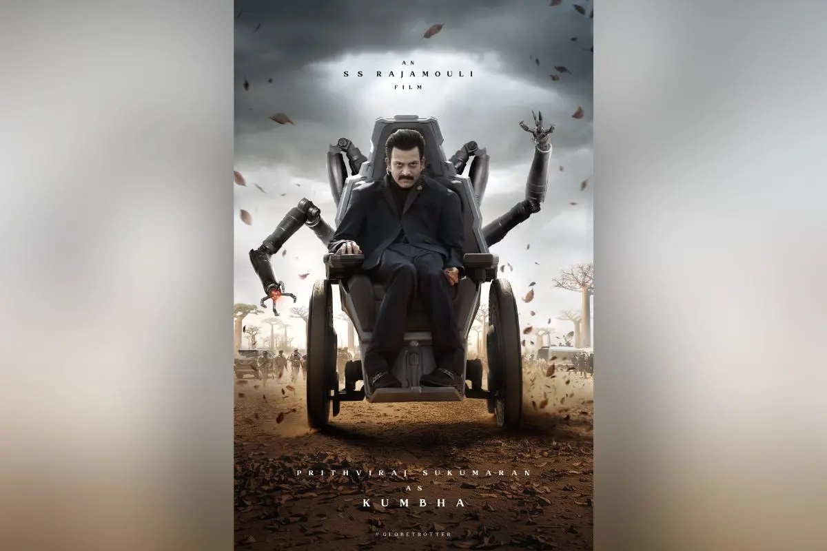 SS ਰਾਜਾਮੌਲੀ ਨੇ ਆਪਣੇ ਆਉਣ ਵਾਲੇ ਮੈਗਾ ਪ੍ਰੋਜੈਕਟ ਤੋਂ ਪ੍ਰਿਥਵੀਰਾਜ ਸੁਕੁਮਾਰਨ ਦਾ ਪਹਿਲਾ ਲੁੱਕ ਪੋਸਟਰ ਕੀਤਾ ਜਾਰੀ