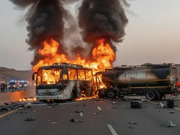 saudi arabia  bus accident  people  death