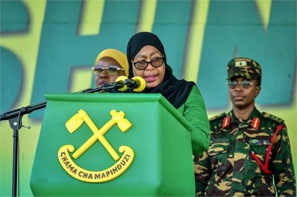 tanzanian president hassan wins election with over 97 percent of the vote
