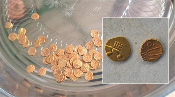 gold coins found from temple