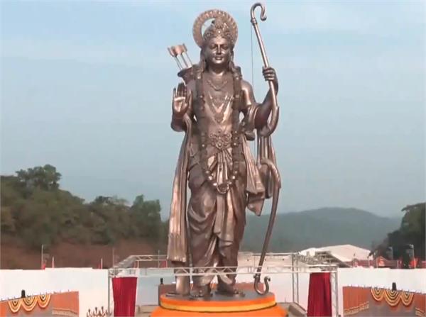 pm modi unveils shree ram s bronze idol