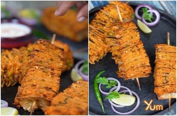 cheese roti seekh kebab recipe