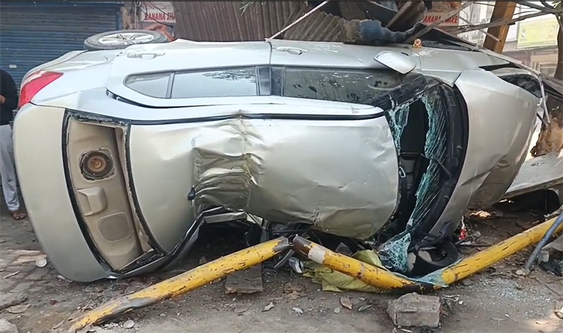 ਕਪੂਰਥਲਾ ''ਚ ਵੱਡਾ ਹਾਦਸਾ! ਬ੍ਰੇਕਾਂ ਫੇਲ੍ਹ ਹੋਣ ਕਾਰਨ ਪਲਟੀਆਂ ਖਾ ਕੇ ਪਲਟੀ ਕਾਰ, ਇਕ ਨੌਜਵਾਨ ਦੀ ਮੌਤ