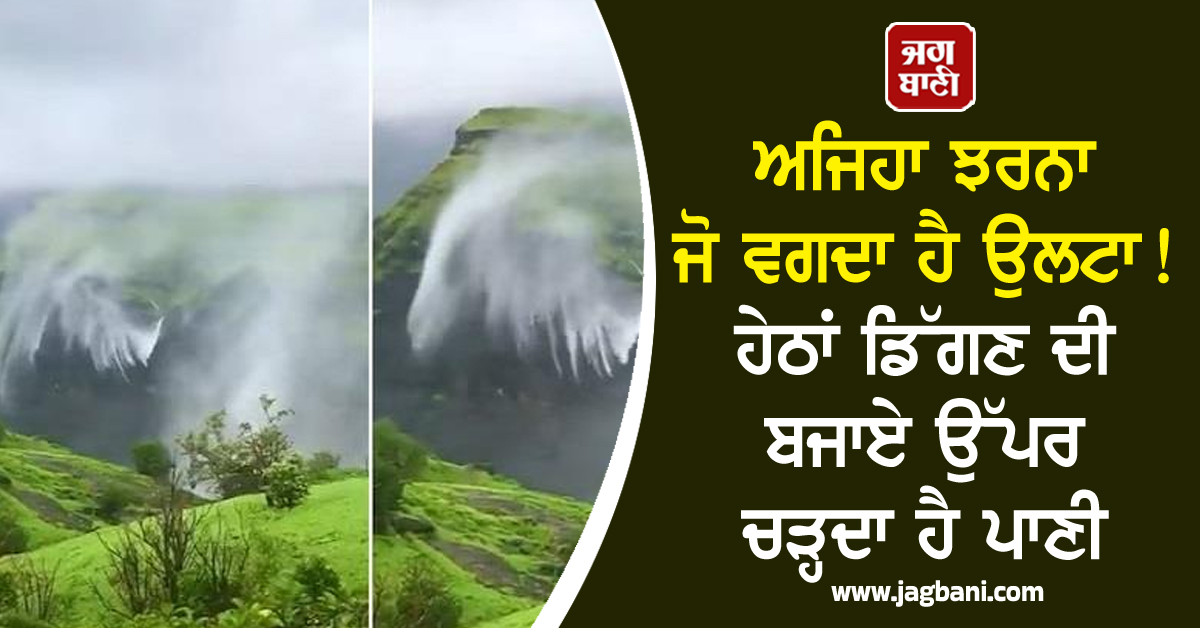ਅਜਿਹਾ ਝਰਨਾ ਜੋ ਵਗਦਾ ਹੈ ਉਲਟਾ! ਹੇਠਾਂ ਡਿੱਗਣ ਦੀ ਬਜਾਏ ਉੱਪਰ ਚੜ੍ਹਦਾ ਹੈ ਪਾਣੀ