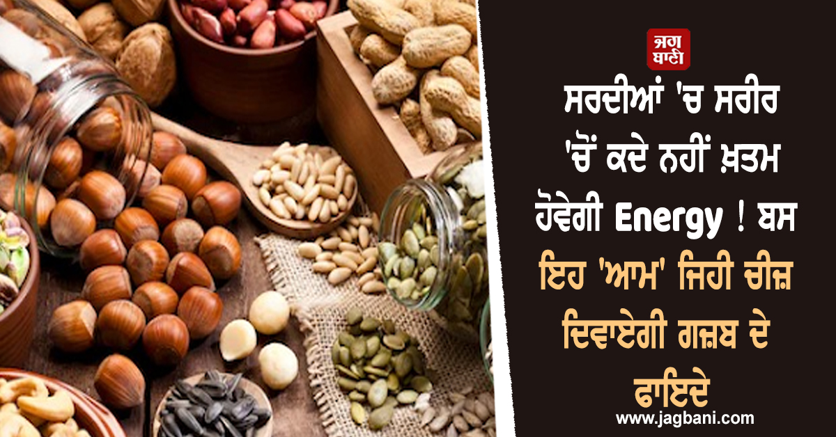 ਸਰਦੀਆਂ 'ਚ ਸਰੀਰ 'ਚੋਂ ਕਦੇ ਨਹੀਂ ਖ਼ਤਮ ਹੋਵੇਗੀ Energy ! ਬਸ ਇਹ 'ਆਮ' ਜਿਹੀ ਚੀਜ਼ ਦਿਵਾਏਗੀ ਗਜ਼ਬ ਦੇ ਫਾਇਦੇ