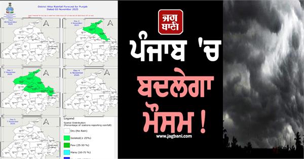 weather will change in punjab big forecast of rain for two days