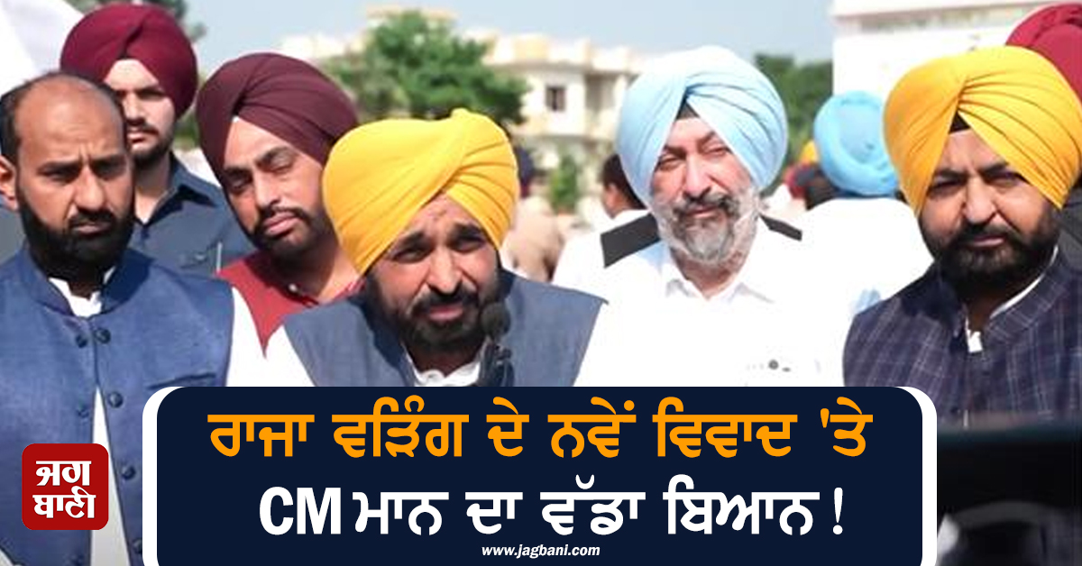 ਰਾਜਾ ਵੜਿੰਗ ਦੇ ਨਵੇਂ ਵਿਵਾਦ ''ਤੇ CM ਮਾਨ ਦਾ ਵੱਡਾ ਬਿਆਨ! ਕਿਹਾ-ਹੁਣ ਤਾਂ ਸਰਕਾਰੀ ਪਾਗਲਖਾਨਾ ਖੋਲ੍ਹਣਾ ਪੈਣਾ