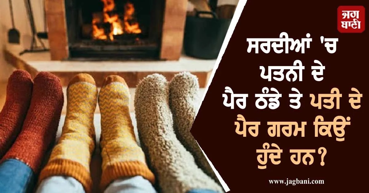 ਸਰਦੀਆਂ 'ਚ ਪਤਨੀ ਦੇ ਪੈਰ ਠੰਡੇ ਤੇ ਪਤੀ ਦੇ ਪੈਰ ਗਰਮ ਕਿਉਂ ਹੁੰਦੇ ਹਨ? ਖੋਜ 'ਚ ਦਿਲਚਸਪ ਖੁਲਾਸਾ