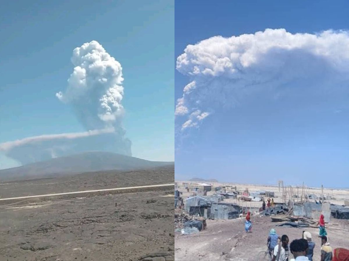 10,000 ਸਾਲਾਂ ਬਾਅਦ ਫਟਿਆ ਭਿਆਨਕ ਜਵਾਲਾਮੁਖੀ, ਰਾਖ ਦੇ ਗੁਬਾਰ ਕਾਰਨ ਕਈ ਉਡਾਣਾਂ ਪ੍ਰਭਾਵਿਤ