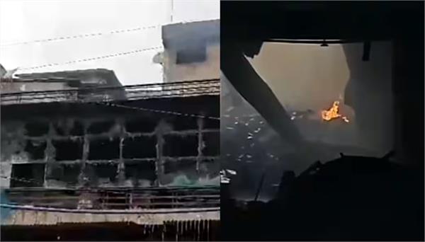 fire breaks out in crockery factory